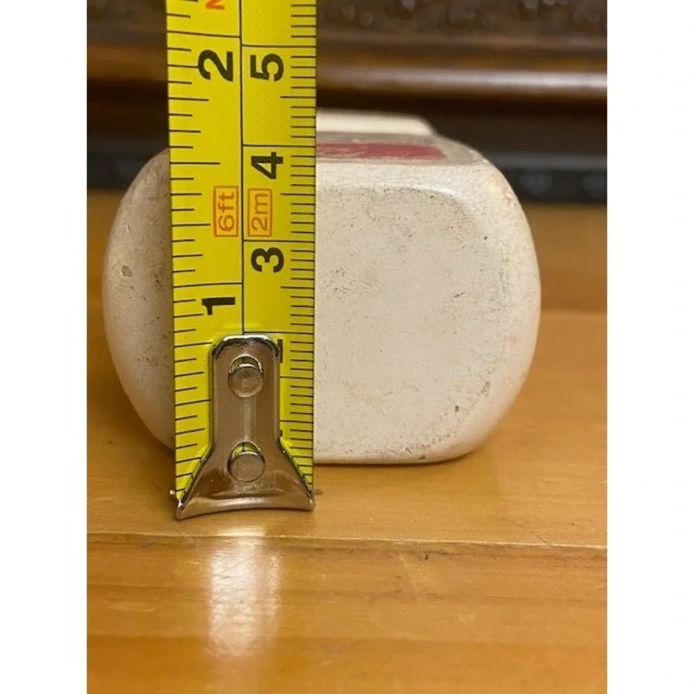Vintage Wooden Play Food Dish Soap Bottle Pink Floral Label Kitchen Toy 5 Inch